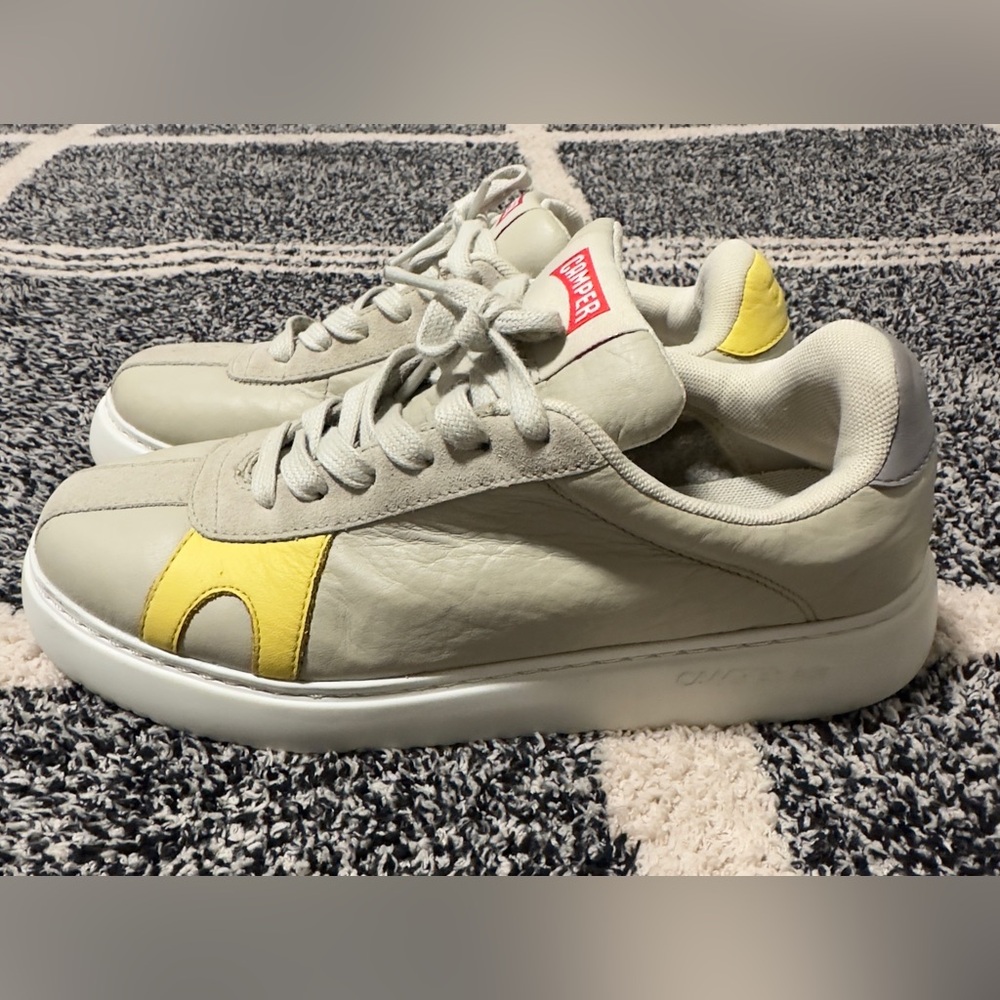 Camper K21 Leather Lace up retro Sneaker Runner  Size  Eu 40 USA 7 M -9W